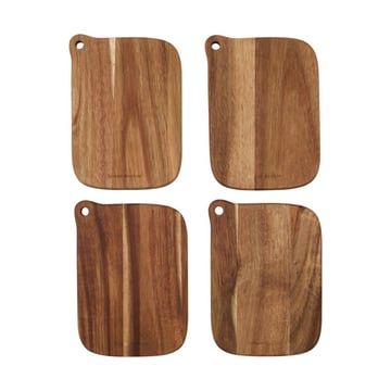 House Doctor Eya skärbräda 13×18 cm 4-pack Acacia