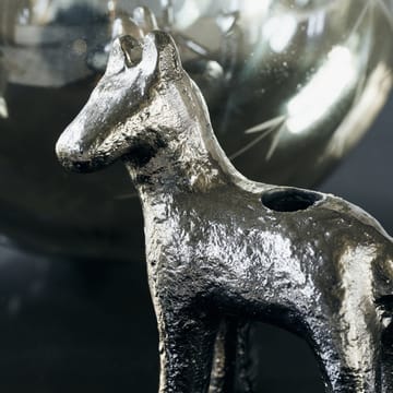 Horse ljusstake 7,5 cm - Antiksilver - House Doctor