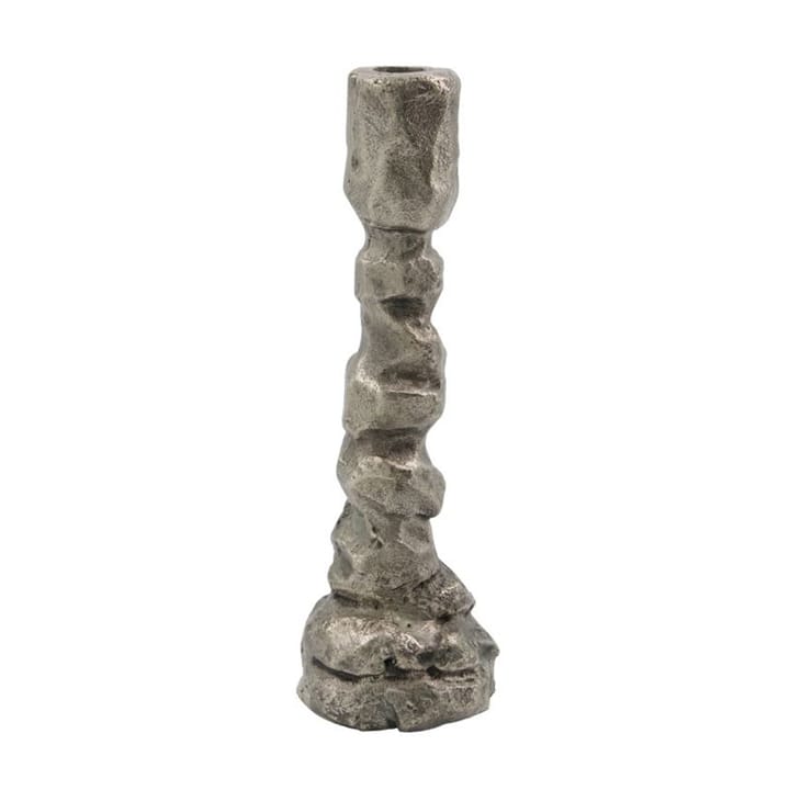 Raku ljusstake antiksilver - 25 cm - House Doctor