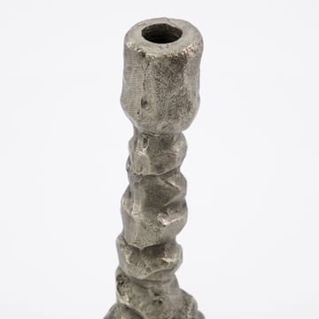 Raku ljusstake antiksilver - 25 cm - House Doctor