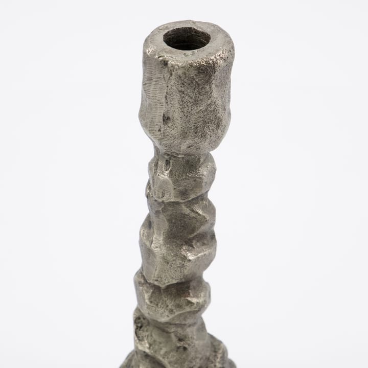 Raku ljusstake antiksilver, 25 cm House Doctor