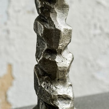 Raku ljusstake antiksilver - 25 cm - House Doctor