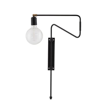 House Doctor Swing vägglampa svart liten 35 cm