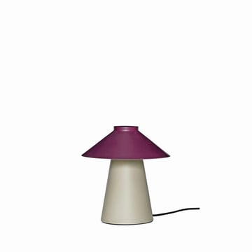 Hübsch Chipper bordslampa Ø25 cm Sand-burgundy