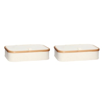 Hübsch Förvaringslåda 2-pack Beige