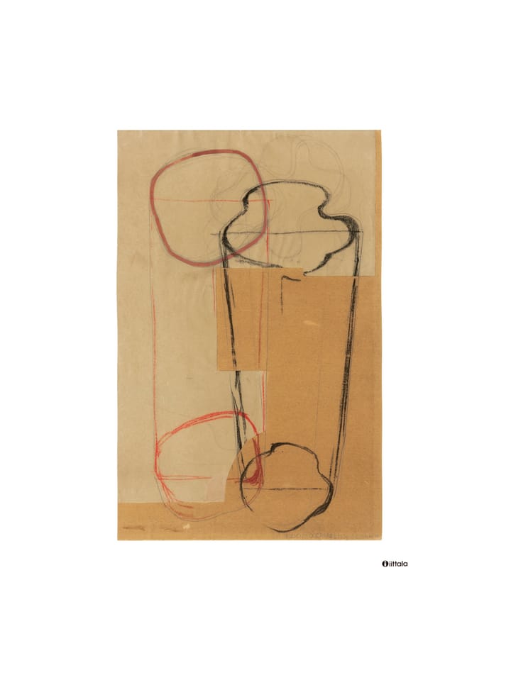 Aalto art Sketch brown poster, 50x70 cm Iittala