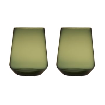 Iittala Essence dricksglas 35 cl 2-pack Mossgrön