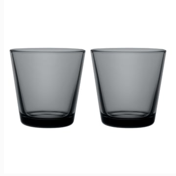 Iittala Kartio dricksglas 21 cl 2-pack Mörkgrå