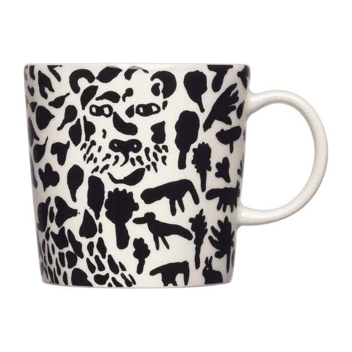 Oiva Toikka Cheetah mugg 30 cl, Svart-vit Iittala