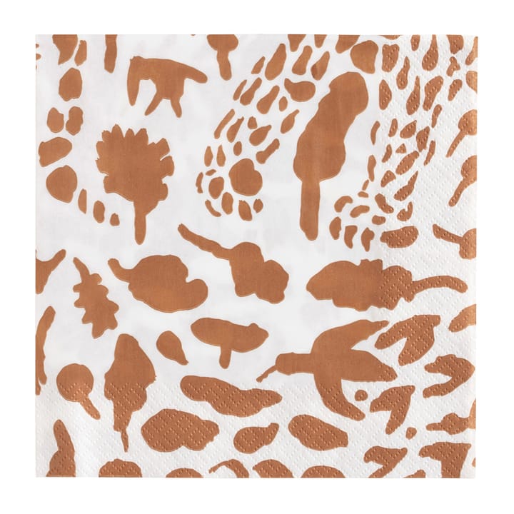 Oiva Toikka Cheetah servett 20-pack, Brun-vit Iittala