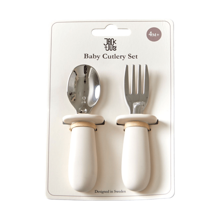 Baby bestickset 2 delar, Cream Jack o Juno