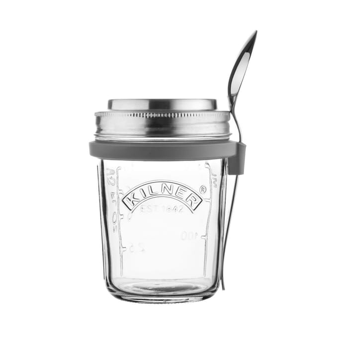 Frukostset glasskål + sked, 0,35 L Kilner