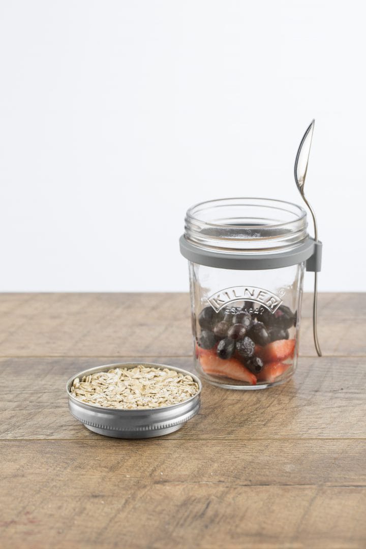 Frukostset glasskål + sked, 0,35 L Kilner