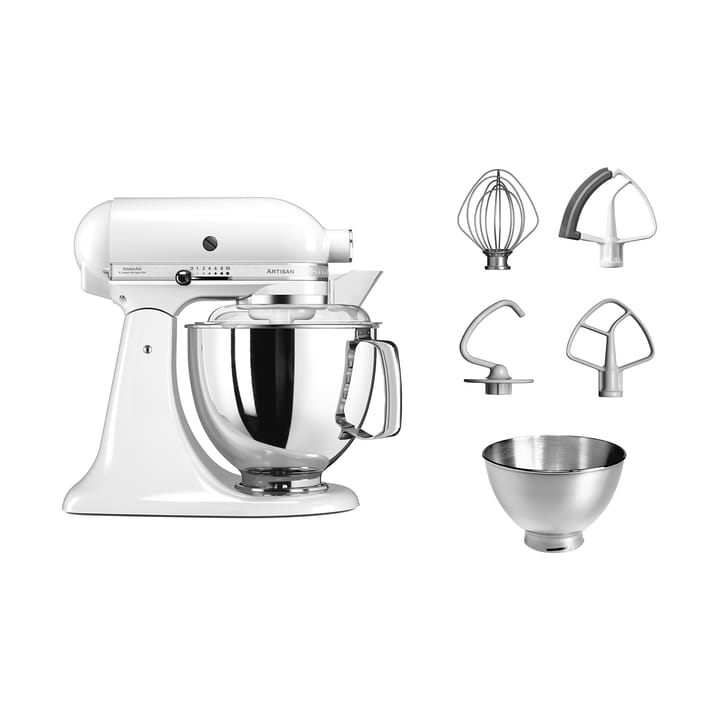 Artisan 5KSM175 köksmaskin med extra tillbehör 4,8 L, White KitchenAid