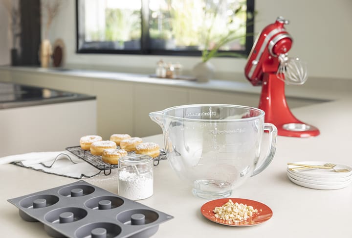 KitchenAid glasskål med lock 4,7 L, Klar KitchenAid