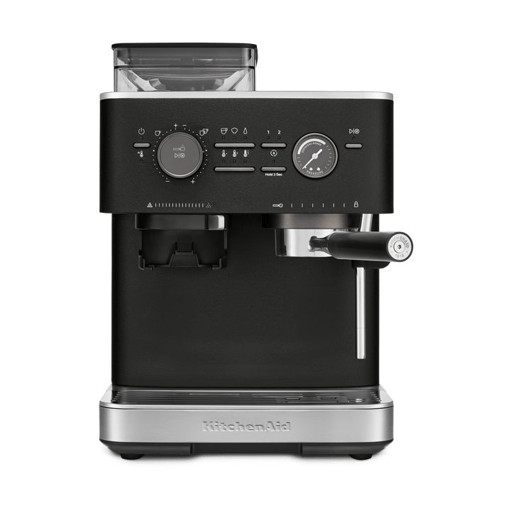 KitchenAid halvautomatisk espressomaskin med kvarn - Cast iron black - KitchenAid