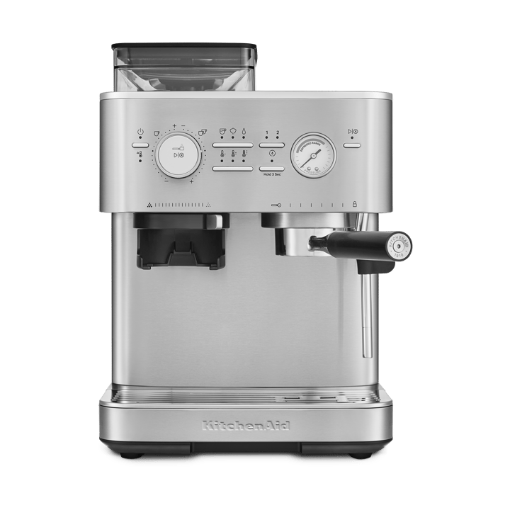 KitchenAid halvautomatisk espressomaskin med kvarn - Stainless steel - KitchenAid