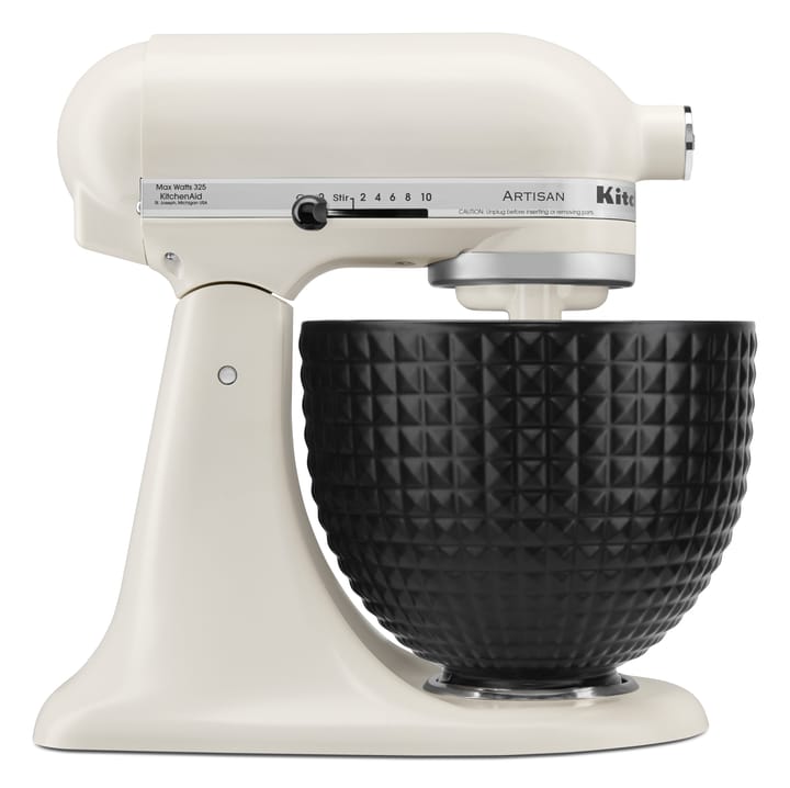 KitchenAid keramikskål utan handtag 4,7 L, Black studded KitchenAid