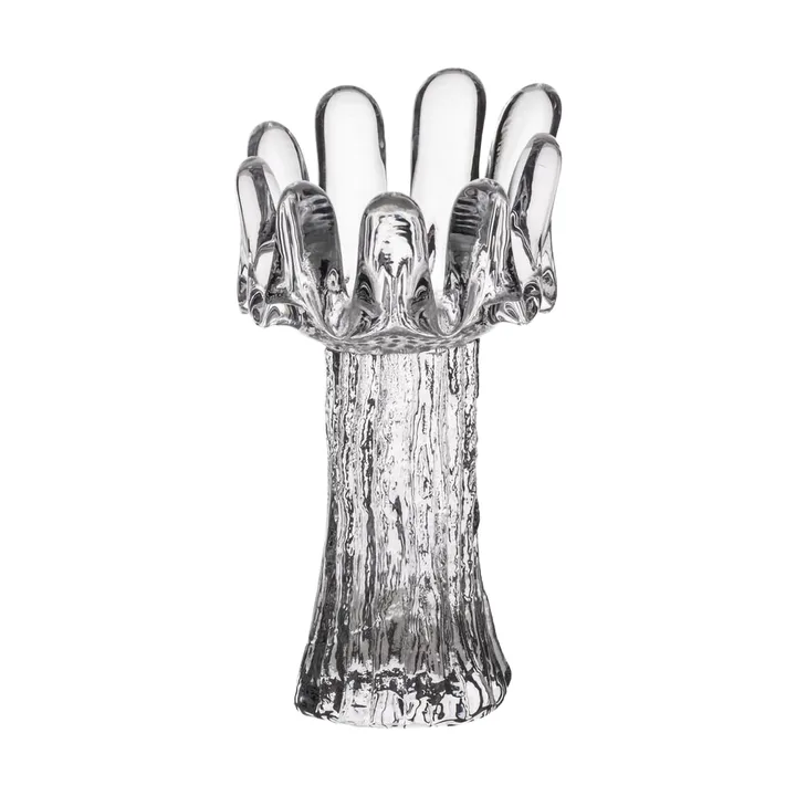 Solros ljuslykta 18 cm - Klar - Kosta Boda