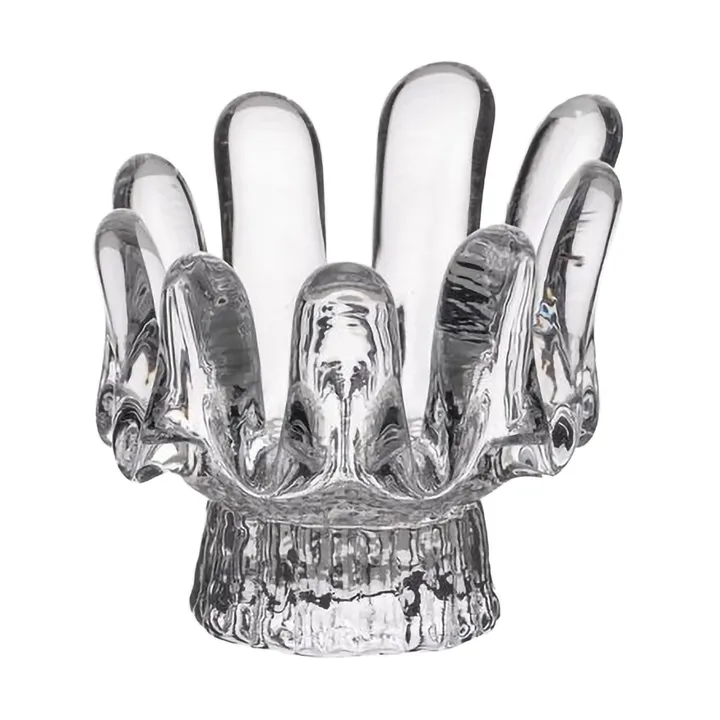 Solros ljuslykta 9,2 cm - Klar - Kosta Boda