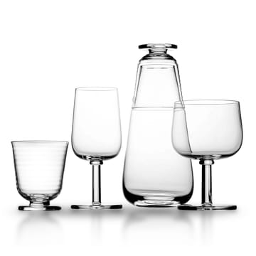 Viva glas på fot 25 cl 2-pack - Klar - Kosta Boda