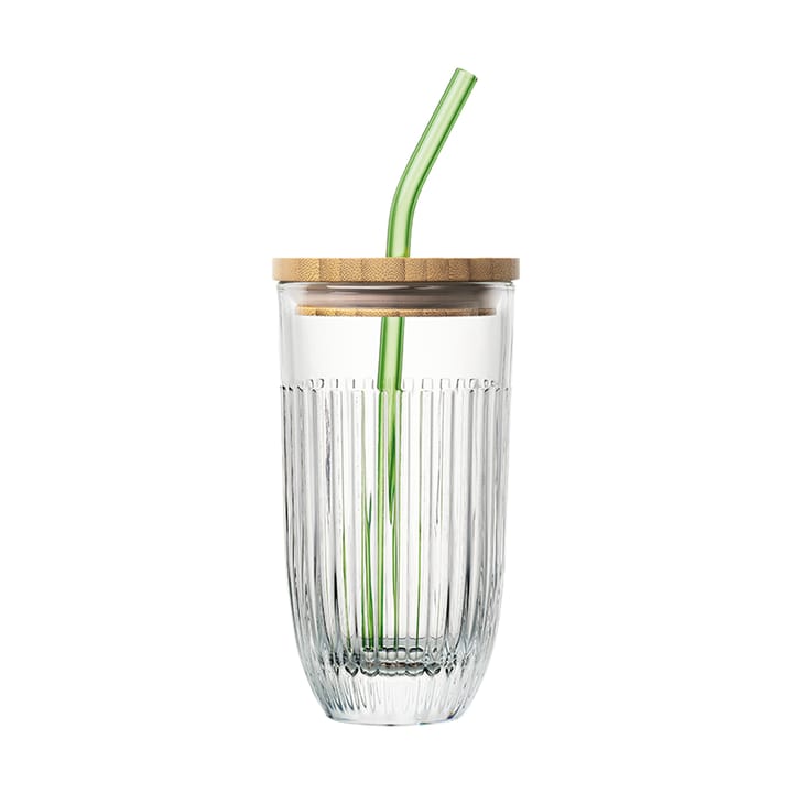 Ouessant smoothieglas med lock och sugrör 43 cl, Transparent La Rochère