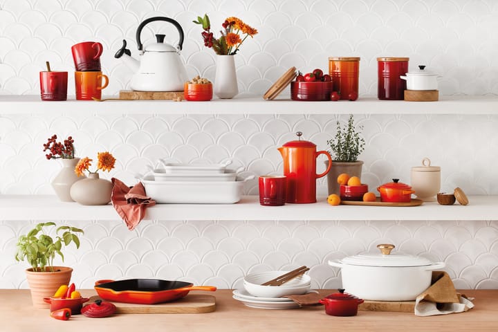 Le Creuset Kone vattenkittel med vissla, White Le Creuset