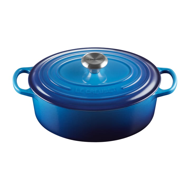 Le Creuset Signature oval gryta 4,1 l - Azure blue - Le Creuset