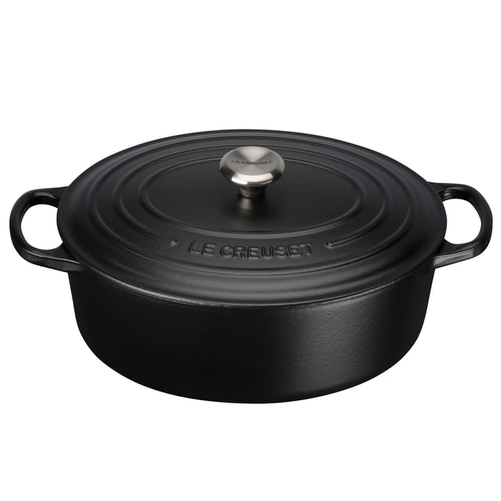 Le Creuset Signature oval gryta 4,1 l - Matte Black - Le Creuset