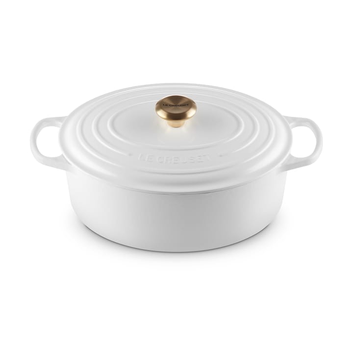 Le Creuset Signature oval gryta 6,3 l, White Le Creuset