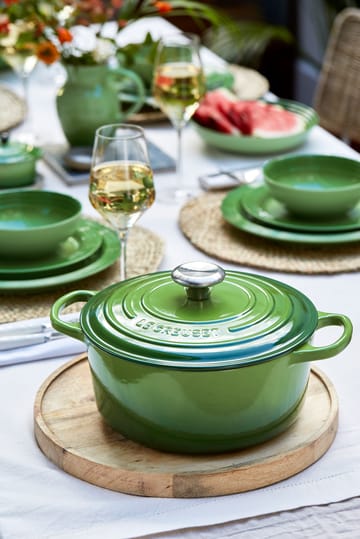 Le Creuset Signature rund gryta 4,2 l - Bamboo Green - Le Creuset