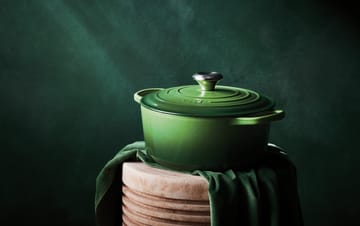 Le Creuset Signature rund gryta 4,2 l - Bamboo Green - Le Creuset