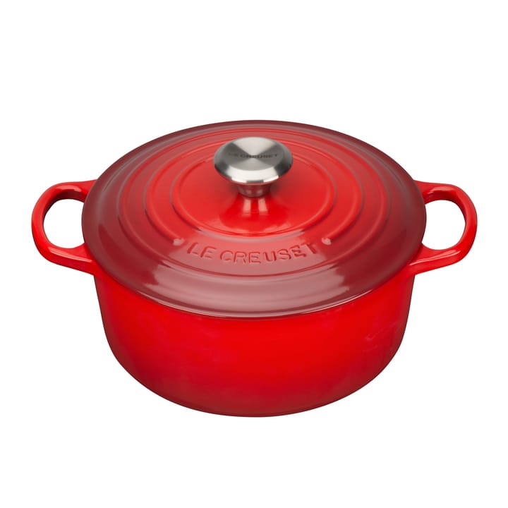 Le Creuset Signature rund gryta 4,2 l - Cerise - Le Creuset