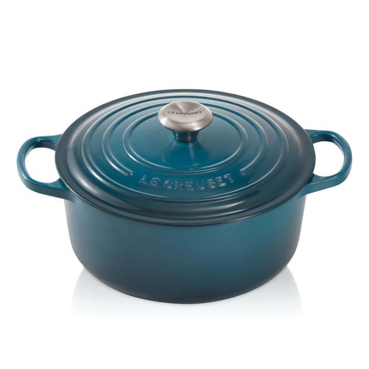 Le Creuset Signature rund gryta 4,2 l - Deep Teal - Le Creuset