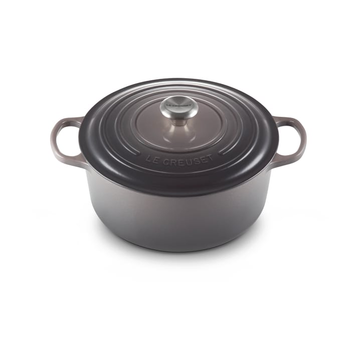 Le Creuset Signature rund gryta 4,2 l - Flint - Le Creuset