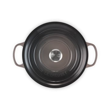 Le Creuset Signature rund gryta 4,2 l - Flint - Le Creuset