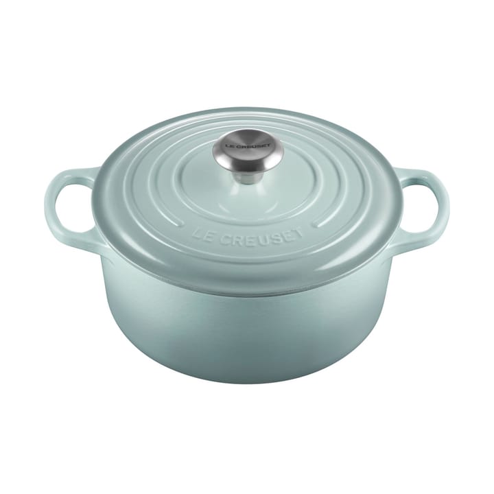 Le Creuset Signature rund gryta 4,2 l, Sea Salt Le Creuset