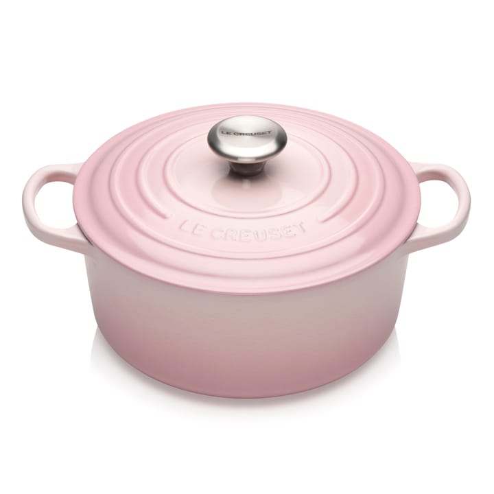 Le Creuset Signature rund gryta 4,2 l - Shell pink - Le Creuset