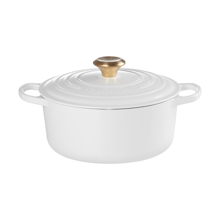 Le Creuset Signature rund gryta 4,2 l, White Le Creuset