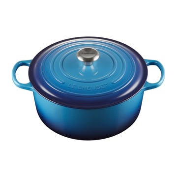 Le Creuset Le Creuset Signature rund gryta 6,7 l Azure blue