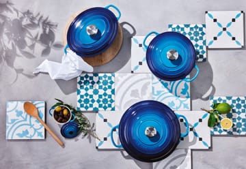 Le Creuset Signature rund gryta 6,7 l - Azure blue - Le Creuset