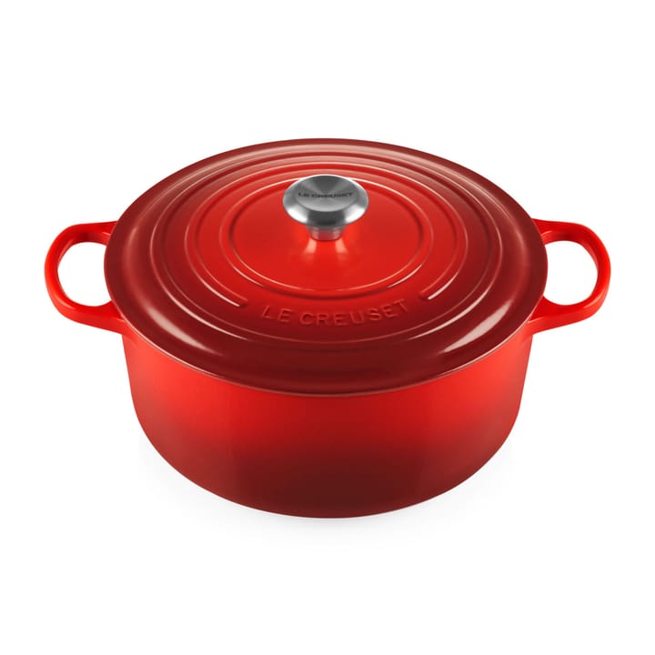 Le Creuset Signature rund gryta 6,7 l - Cerise - Le Creuset