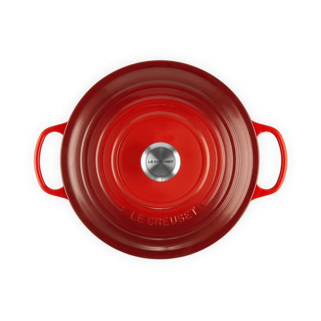 Le Creuset Signature rund gryta 6,7 l, Cerise Le Creuset