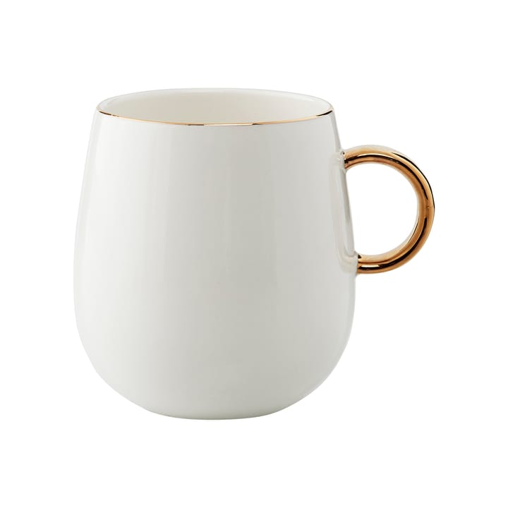 Clara mugg med öra 27 cl, White-light gold Lene Bjerre