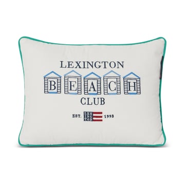 Lexington Beach Club Small Embroidered kudde 30×40 cm Blå-vit-grön