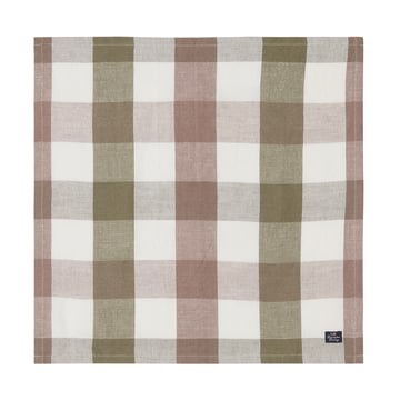 Lexington Checked Linen/Cotton tygservett 50×50 cm Olive