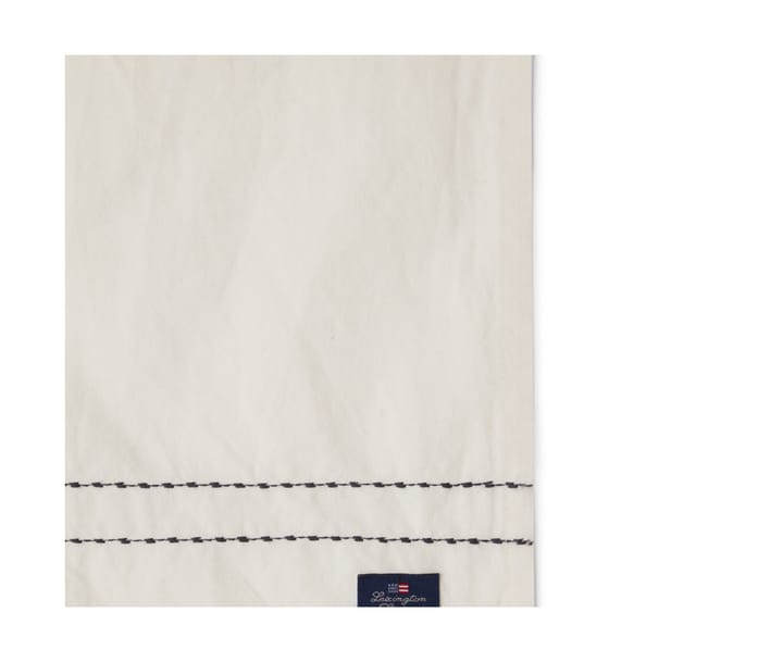 Cotton Linen tygservett stitches 50x50 cm, Off-white Lexington