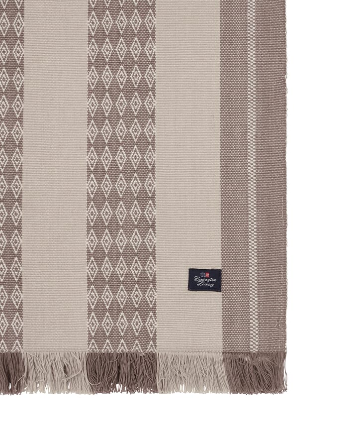 Jacquard Striped bordslöpare 50x250 cm, Beige Lexington