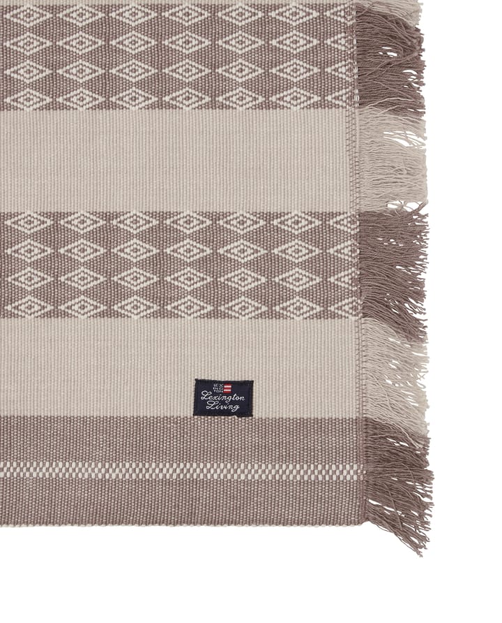 Jacquard Striped bordstablett 40x50 cm, Beige Lexington