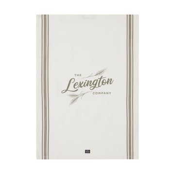 Lexington Organic Cotton kökshandduk 50×70 cm White-olive